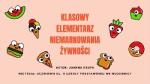 Klasowy Elementarz Niemarnowania Żywności